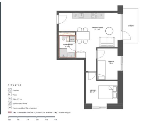 Nyopført 3-værelses lejlighed i Skejbyen