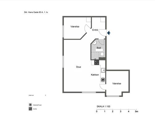 3 værelses lejlighed i Odense C