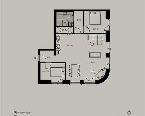 3 værelses lejlighed i København Ø