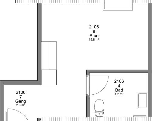 1 værelses lejlighed i Varde