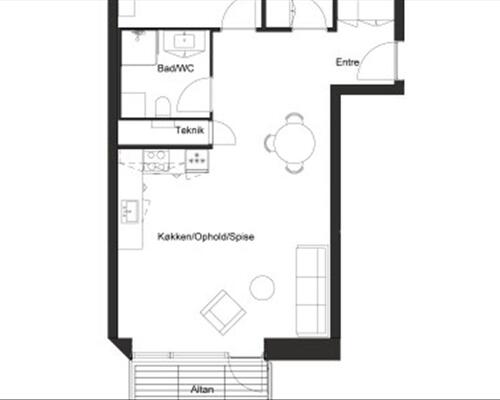 3 værelses lejlighed i Odense C