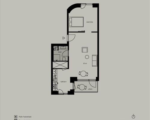 2 værelses lejlighed i København Ø