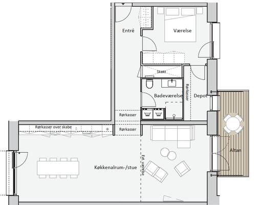 Stor lejlighed i det populære Føtexhus, Vejle