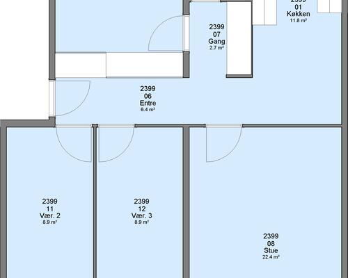 4 værelses lejlighed i Ringsted