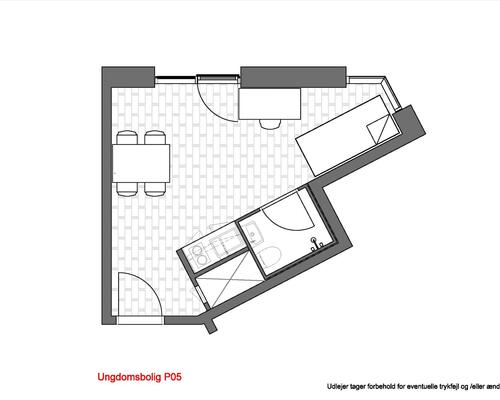 1 værelses lejlighed i Vanløse