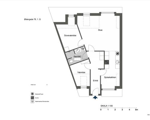 3 værelses lejlighed i Assens