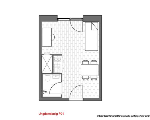 1 værelses lejlighed i Vanløse