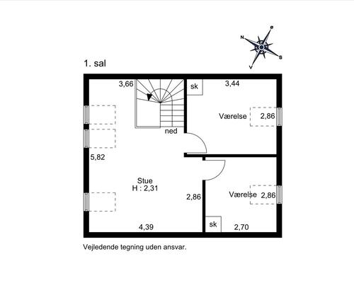 5 værelses lejlighed i Vejle