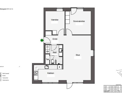 3 værelses lejlighed i Odense C