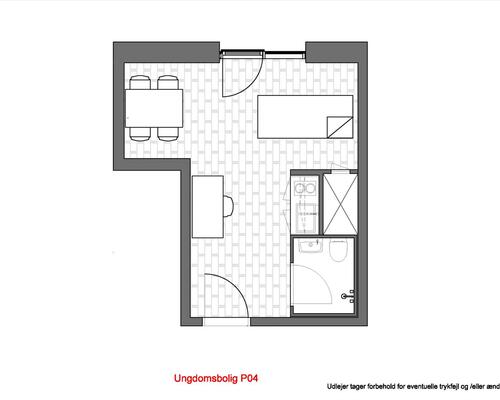 1 værelses lejlighed i Vanløse