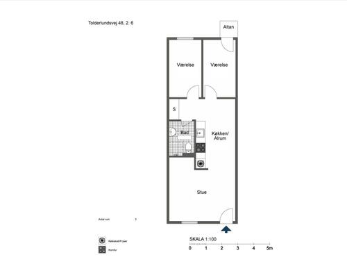 3 værelses lejlighed i Odense C