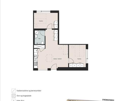 3 værelses lejlighed i Søborg