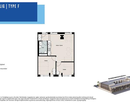 3 værelses lejlighed i Søborg