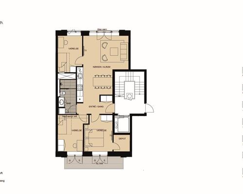 4 værelses lejlighed i København SV