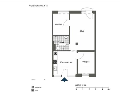 3 værelses lejlighed i Odense C
