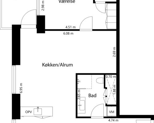 2 værelses lejlighed i Randers NØ