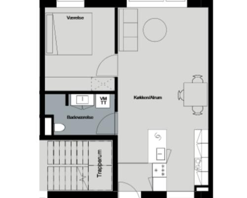 2 værelses lejlighed i Frederikssund