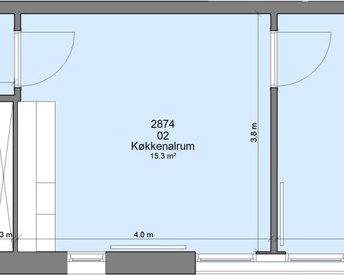 2 værelses lejlighed i Randers