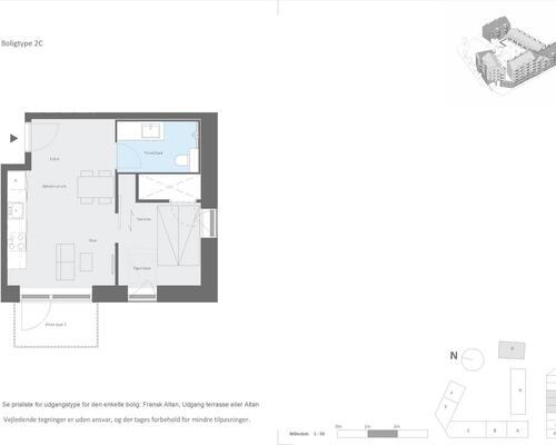 2 værelses lejlighed i Århus N