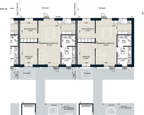 3 værelses hus i Bredsten