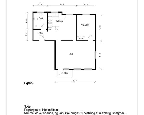 2 værelses lejlighed i Aalborg