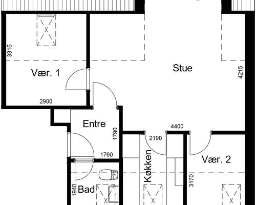 3 værelses lejlighed i Skive