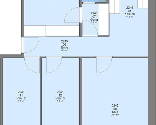 4 værelses lejlighed i Ringsted