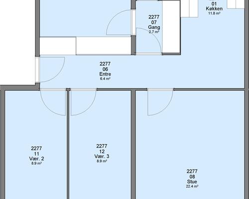 4 værelses lejlighed i Ringsted