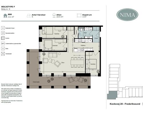 4 værelses lejlighed i Frederikssund