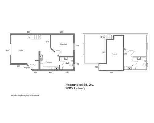 2 værelses lejlighed i Aalborg