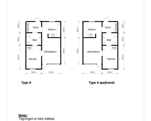 2 værelses hus i Gistrup