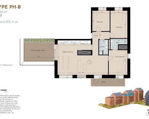 4 værelses lejlighed i Risskov