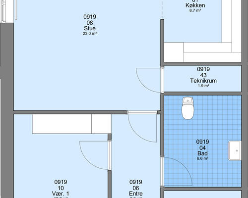 3 værelses lejlighed i Ølgod