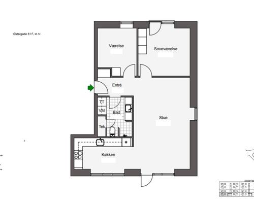 3 værelses lejlighed i Odense C