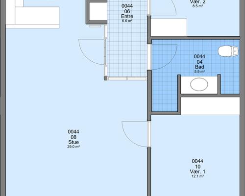 3 værelses lejlighed i Viborg