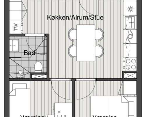 3 værelses lejlighed i Århus N