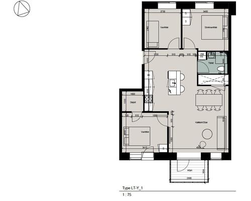 4 værelses lejlighed i Vejle