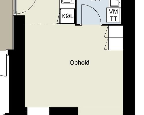 1 værelses lejlighed i Odense C