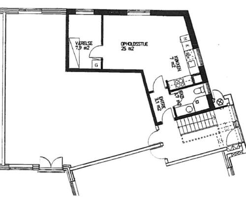 Flot og lys 2 vær. lejlighed i Odinparken er nu til leje