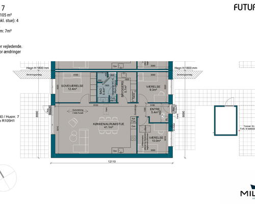 4 værelses hus i Ryslinge