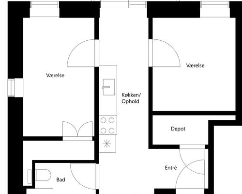 2 værelses lejlighed i Risskov