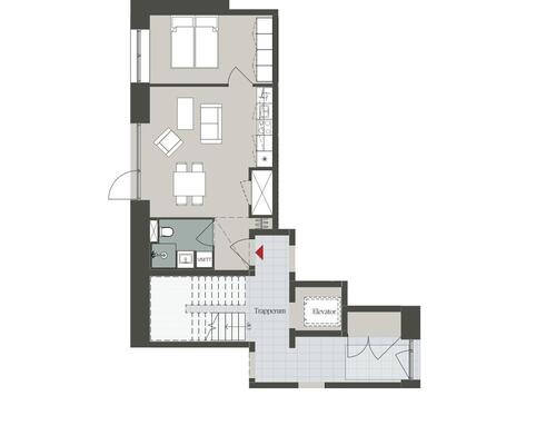 1 værelses lejlighed i Odense V