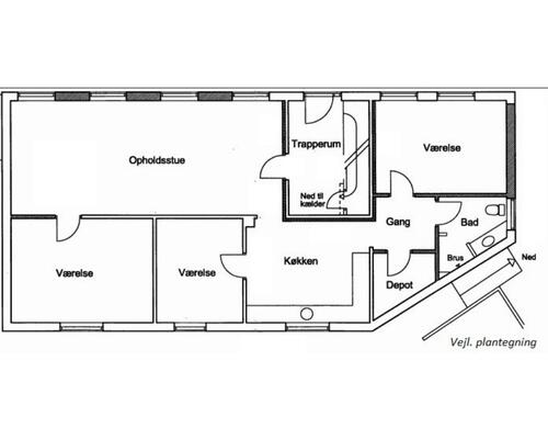 Stor 4 vær. i Centrum af Rødkærsbro