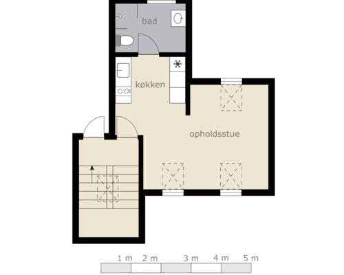 38 m2 værelse i Aalborg