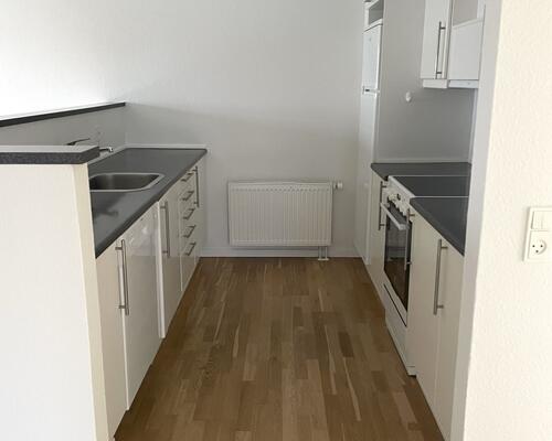 Stort rækkehus med 4 værelser, køkken/alrum, have og 2 terrasser