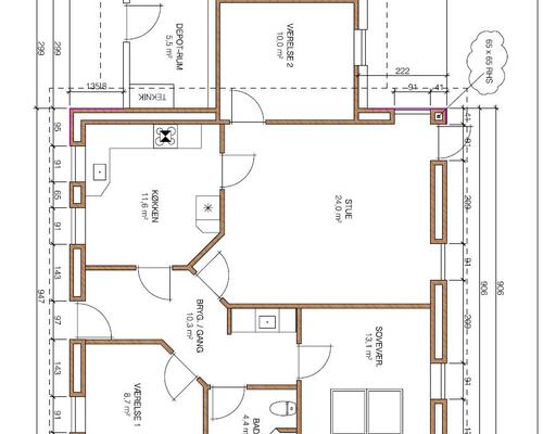 4 værelses hus i Horsens