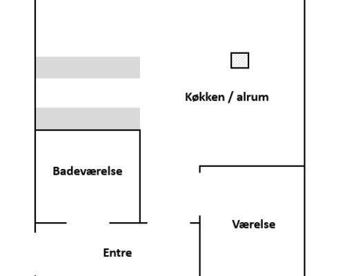 2 vær. stuelejlighed i Skibhuskvarteret i Odense C