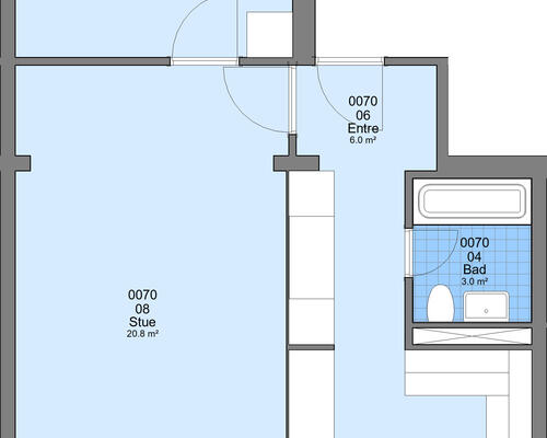 2 værelses lejlighed i Hundested