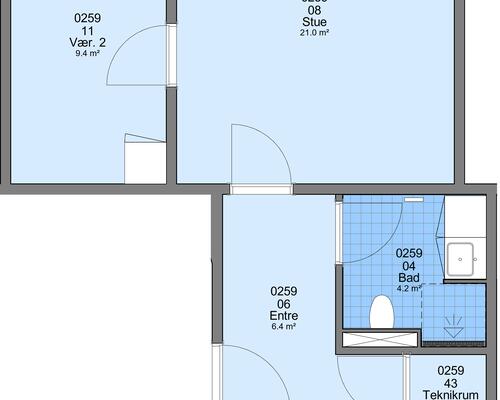 3 værelses lejlighed i Frederikshavn