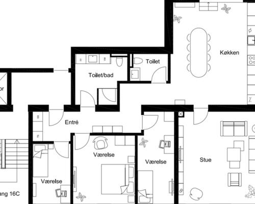 5 værelses lejlighed i Hillerød
